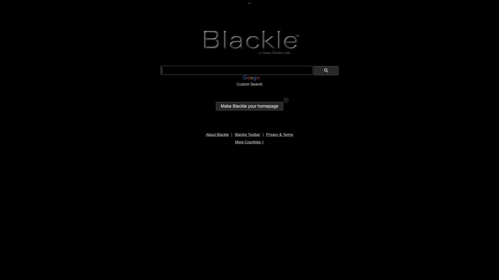 Startseite Suchmaschine Blackle