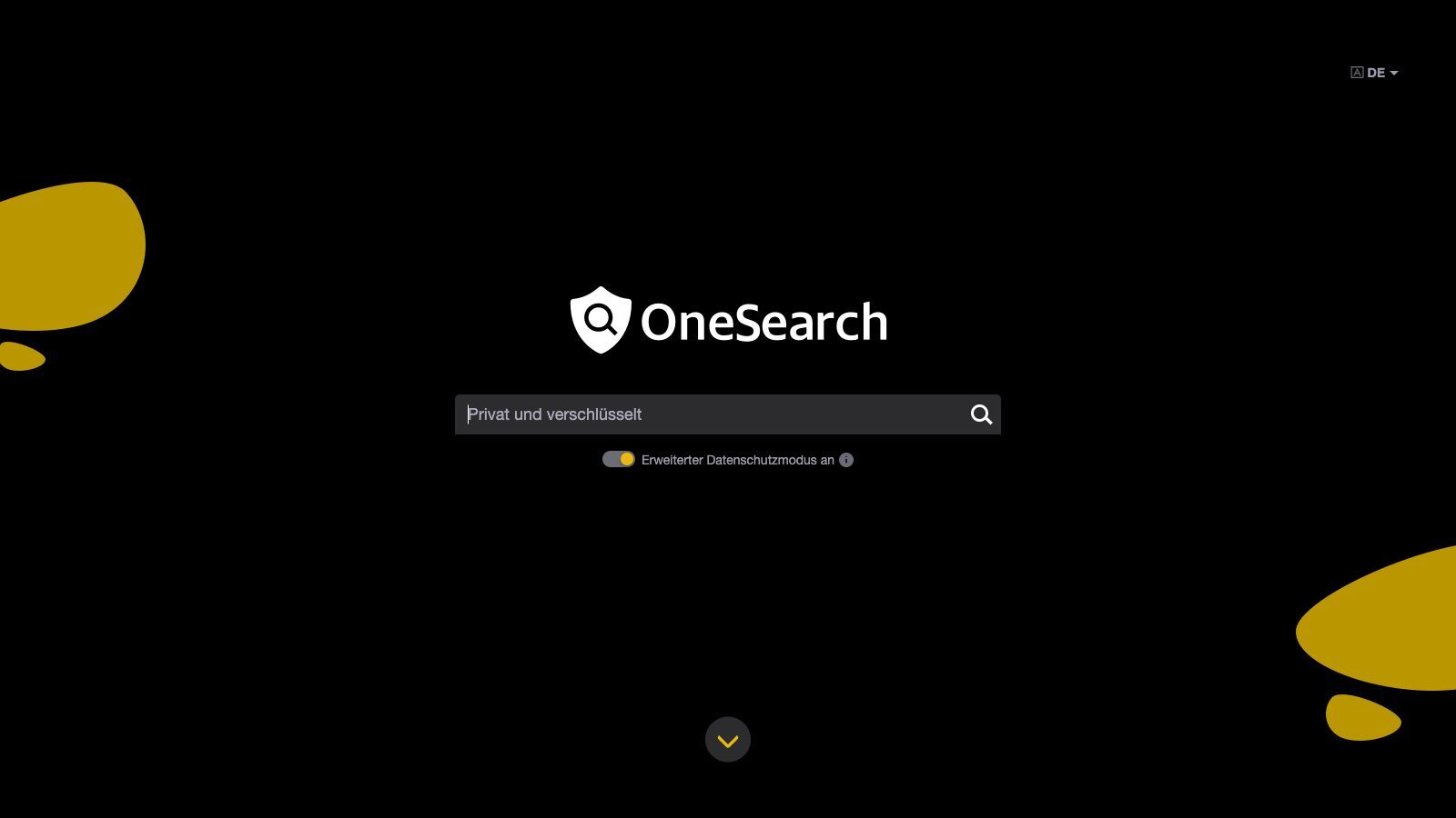 Startseite Suchmaschine OneSearch