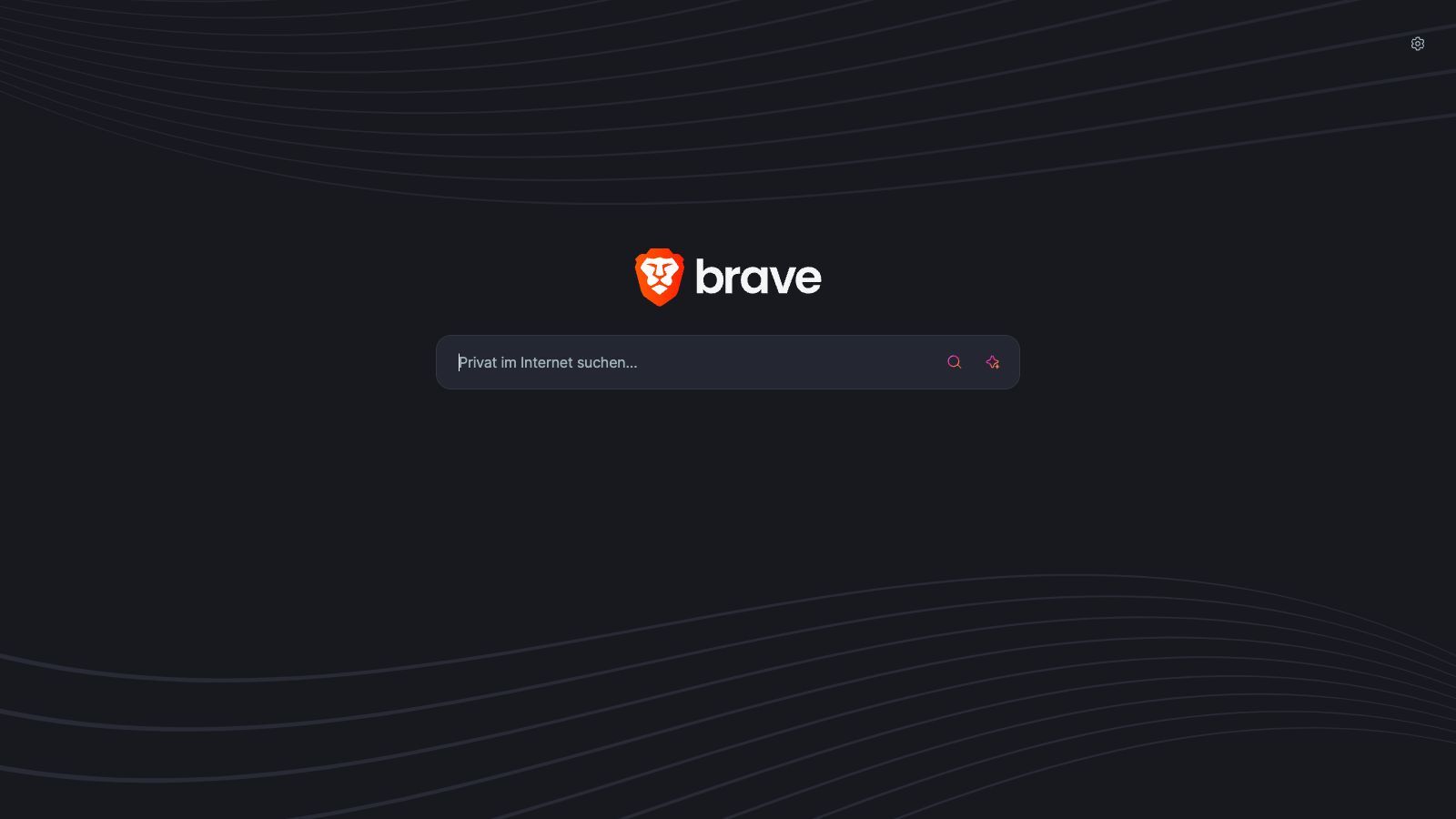 Startseite Suchmaschine Brave