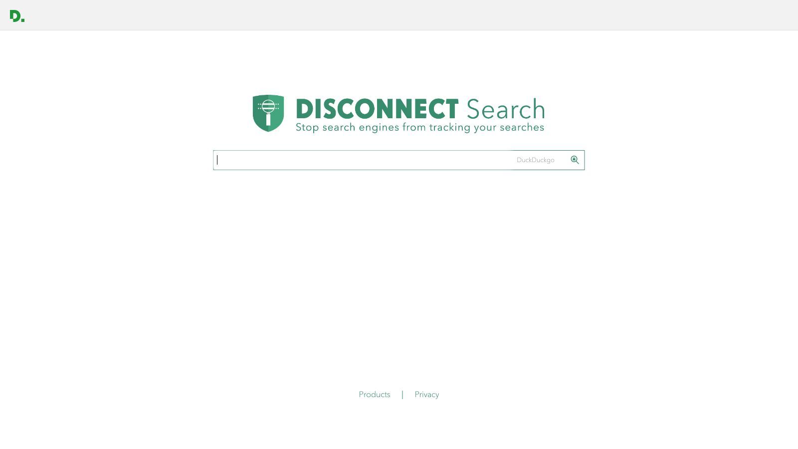 Startseite Suchmaschine Disconnect Search