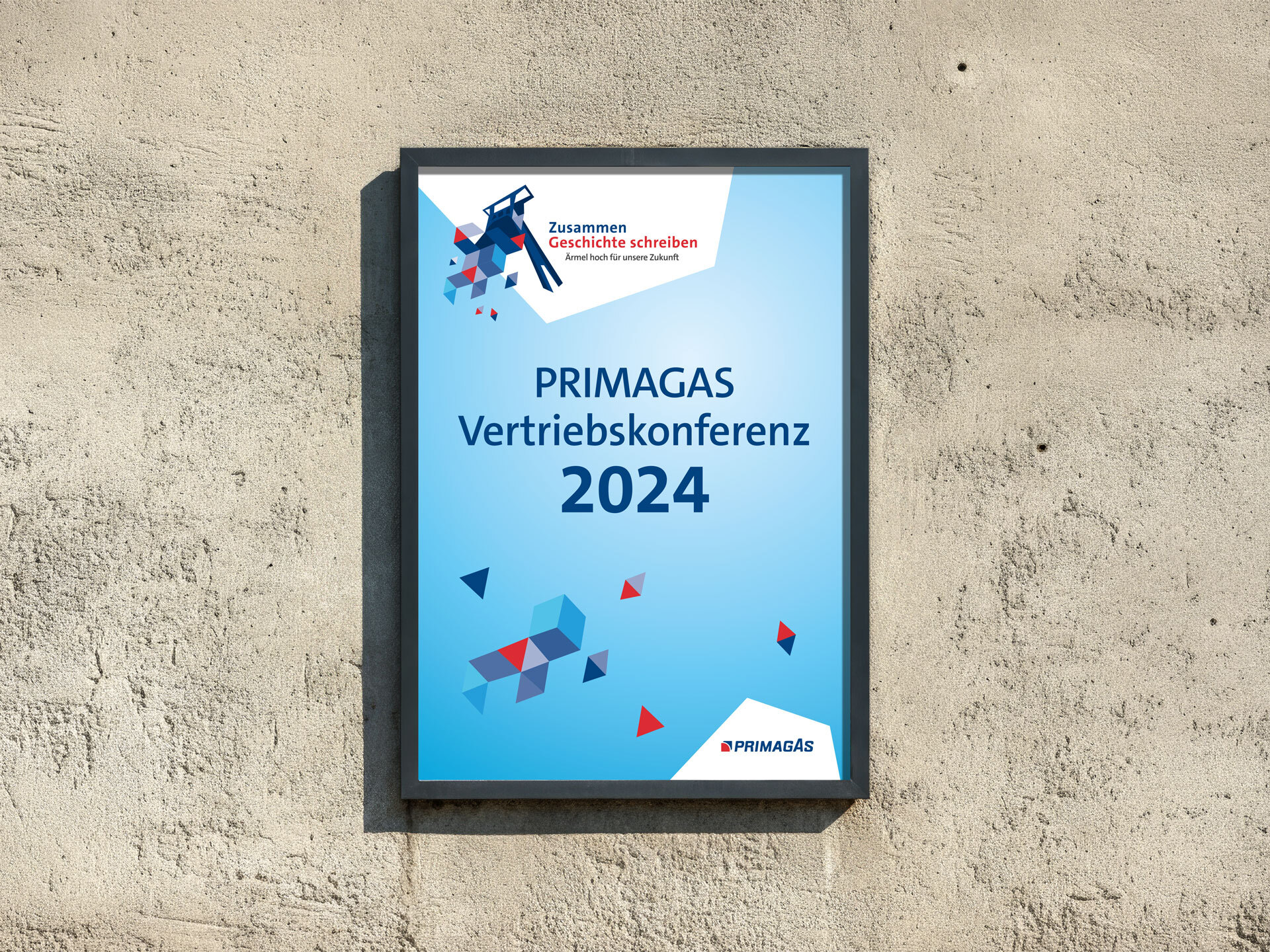 Pri conference poster on concrete